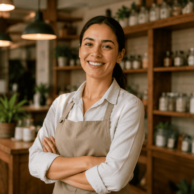 Mujer en negocio